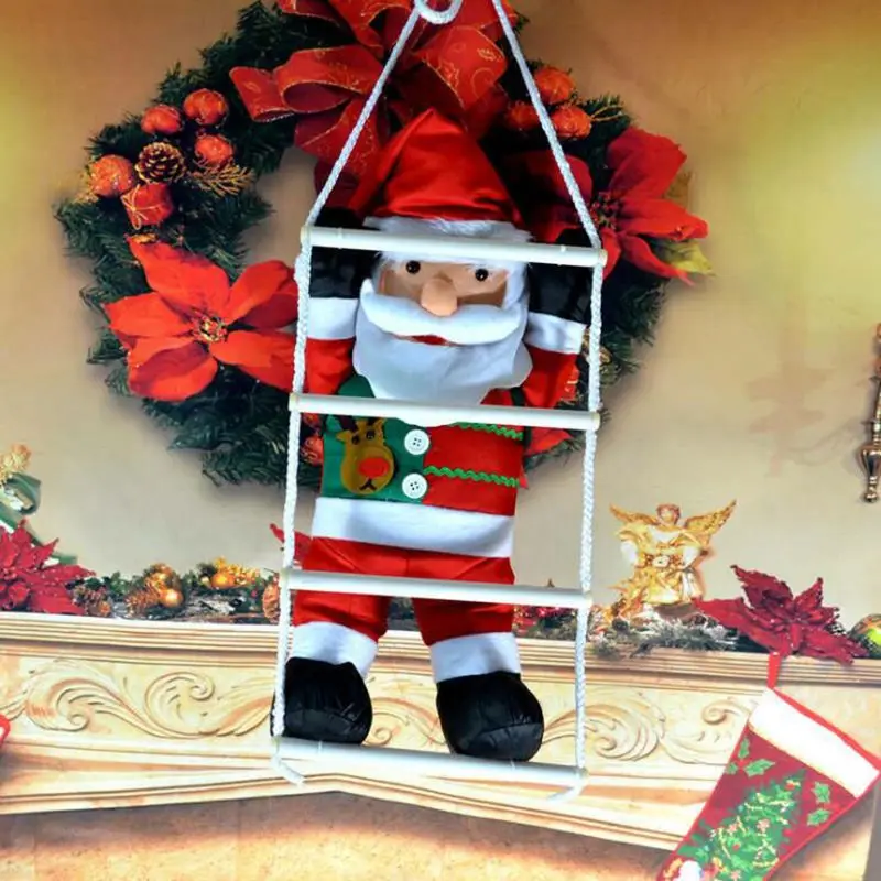 Navidad лестница Санта-Клаус рождественские украшения Рождественские украшения Arvore De Natal кулон Addobbi Natalizi Babbo Natale Noel
