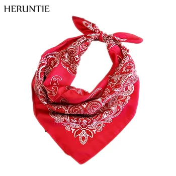 

Women luxury printed Square scarf Silk satin Head Neck Scarf Skinny Retro Hair Tie Band Fashion Square Scarf 70*70cm