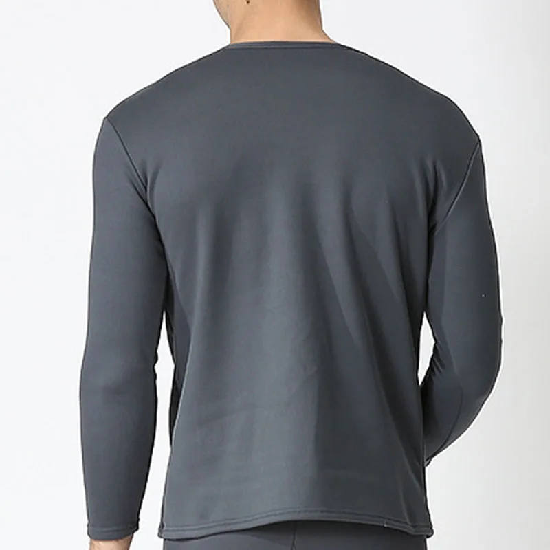 Autumn Winter thermal underwear 5XL 6XL 7XL 8XL 9XL Bust 180cm Plus size Weight 165kg Fleece V neck large size men long johns