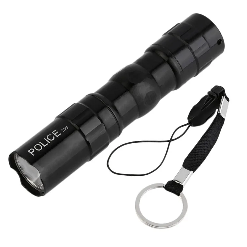 Mini Key Chain Penlight Black Q5 T6 Tactical Flashlight Lanterna AA