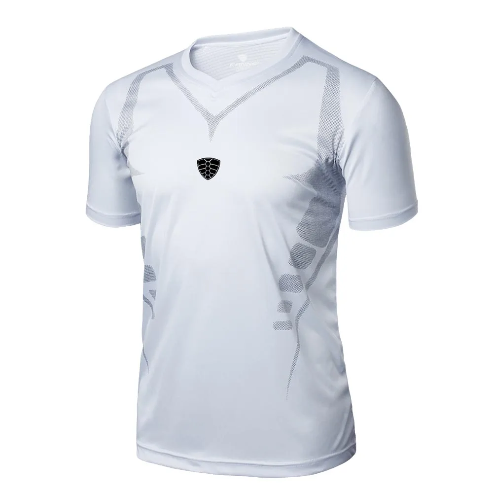 Brand Men Soccer Jersey Splice 3D Shirt T Shirt Quick Dry Summer Style Compression Football
