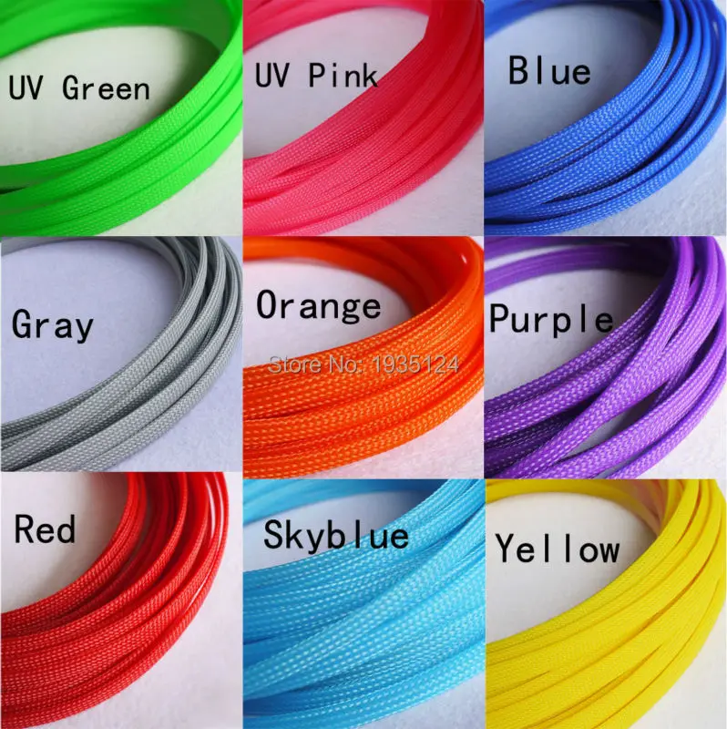 

20M 8mm Wire Mesh Guard RC Car Quadcopter Wiring Braided PET Expandable Auto Wire Cable Gland Sleeves High Density