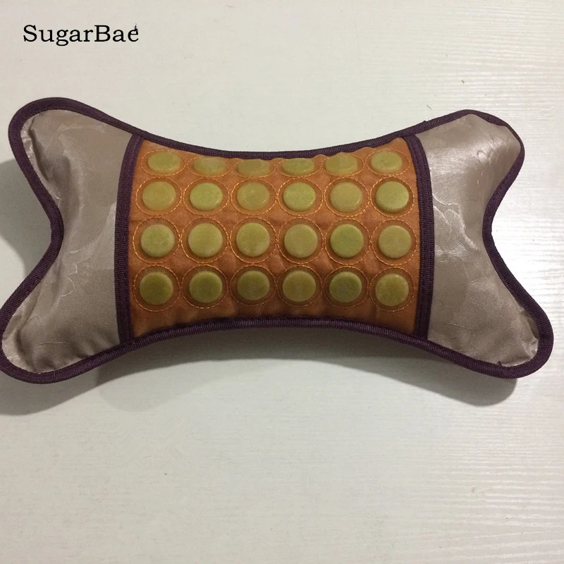 

RELAX Heating Round Jade Cushion Tourmaline Cervical Pillow