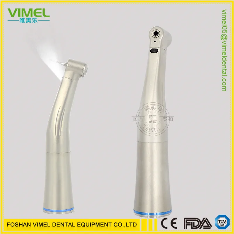 

Dental Fiber Optical LED Contra Angle Low Speed Handpiece 20:1