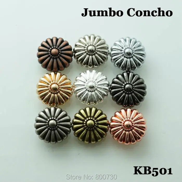 

(KB501) 10pc 5/8'' Western Conchos Jumbo Concho Leathercraft