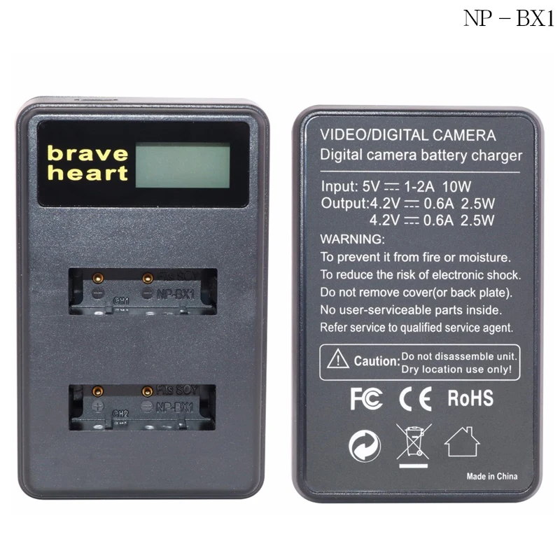 6 шт. аккумуляторные блоки NPBX1 NP BX1 + зарядное устройство с двумя USB и ЖК дисплеем