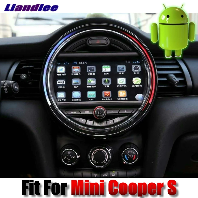 Discount Liislee For Mini Cooper S 2016~2018 Car Multimedia Player NAVI Android system With iDrive Button Car Radio GPS Navigation 3