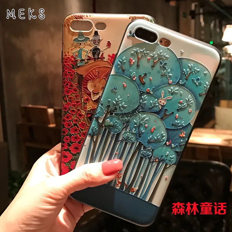 

MKS 3D forest fairy tale flower rabbit cute cat corn scarecrow lion silicon case For Huawei Ascend P30 Pro Nova 4e P30 Lite