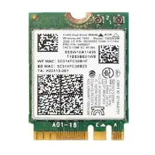 Wifi карта foDual Band Беспроводная-AC 7260 7260NGW 7260AC 04W3806 04W6059 04W3844 NGFF BT4.0+ 867M Wlan карта для IBM T440 T440S X240S