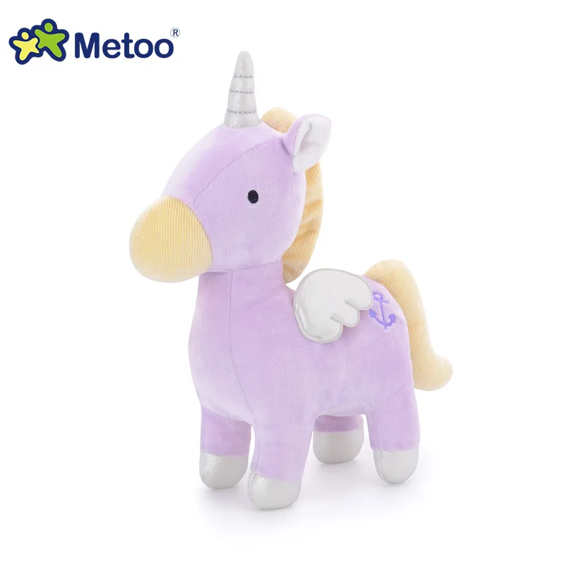 Kawaii милые плюшевые единорог игрушки мягкие чучело лошадь кукла для маленьких девочек детский подарок на день рождения Свадебные украшения комнаты - Цвет: Фиолетовый