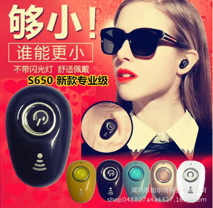 

2019 sports mini bluetooth headset wireless S650 Bluetooth earbuds tiny headset mobile phone accessories ear phones earbuds