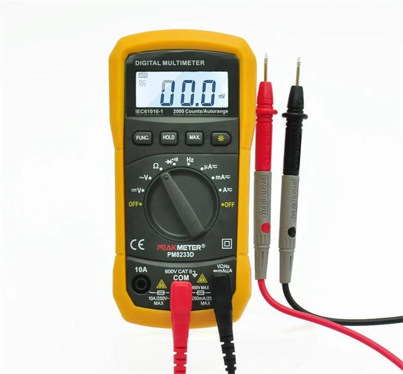 S28esong Auto Ranging Digital Multimeter PM8233D LCD Display Diode Ammeter Voltage Tester for School Laboratory Factory and Other Social Fields S28esong Auto Ranging Digital Multimeter PM8233D LCD Display Diode Ammeter Voltage Tester for School Laboratory Factory and Other Social Fields