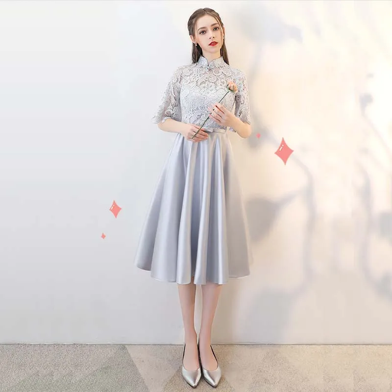 Magydre Новое поступление Короткое Платье Для подружки невесты vestido de festa robe demoiselle d'honneur ТРАПЕЦИЕВИДНОЕ свадебное платье для гостей
