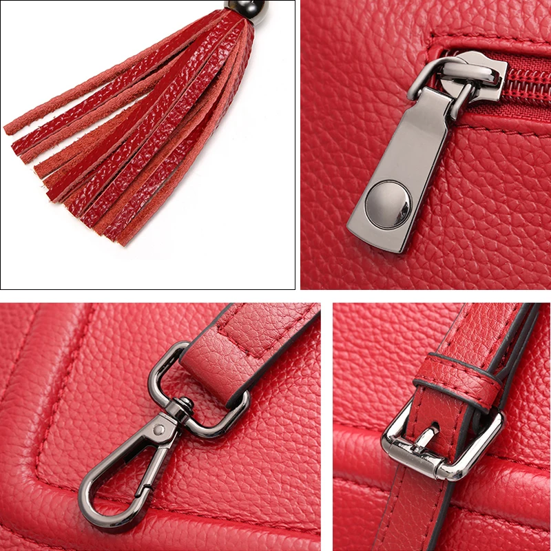Женская сумка мессенджер из натуральной кожи с кисточками|messenger bags for women|leather