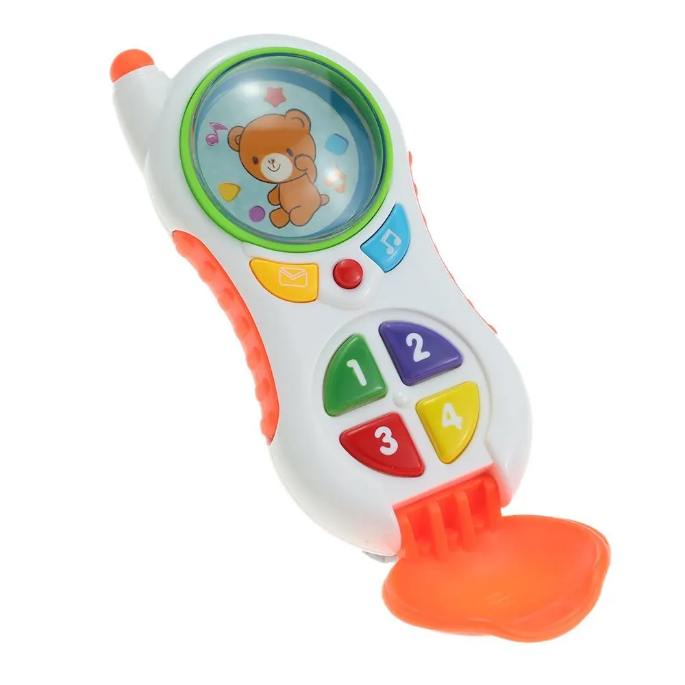 Eboyu (TM) ребенок музыкальный телефон игрушка мобильный телефон с мультфильм шаблон-CY1013-4