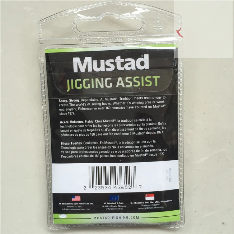 Anzol com Anel de Ferro Ganchos de Pesca Mustad Ganchos 10881 Ganchos Atum Iscas Jigbait Oceano Gaint Arenque Preto Fish Hooks Placa Jigging 3 High Quality Esporte e Lazer