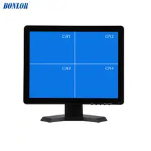 17 дюймовый ЖК дисплей с одновременным воспроизведением изображения от четырех видеокамер экран CCTV TFT-LED для контроля уровня сахара в крови с металлической в виде ракушки и 4 BNC/VGA для защитный чехол-накладка из ПК и мультимедиа и Donitor Дисплей& микроскоп