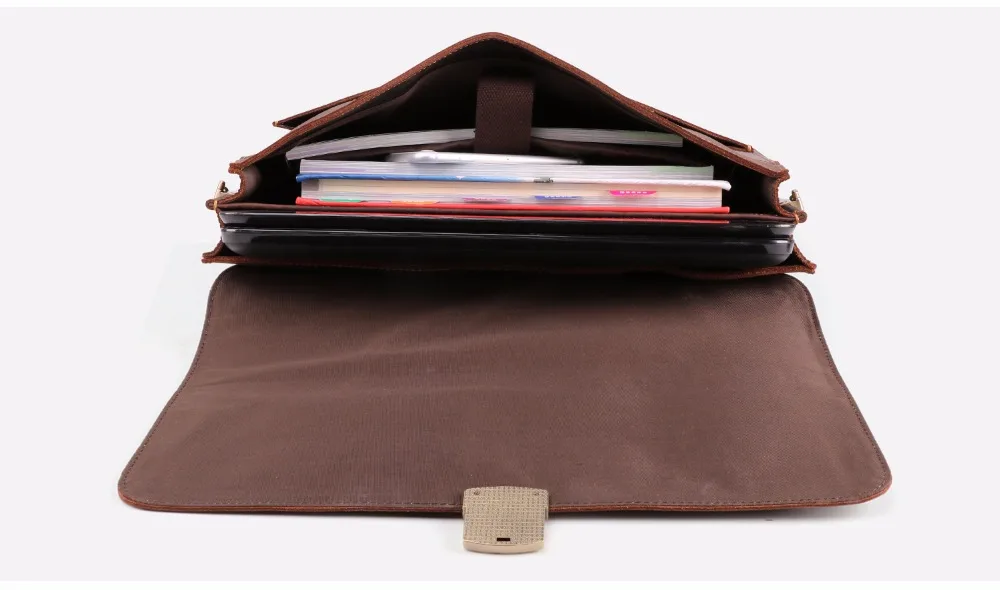 JOYIR Crazy Horse мужской портфель из натуральной кожи, винтажная сумка через плечо, мужская деловая сумка для ноутбука 6393