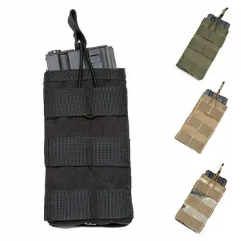 

Nylon Military Pistol Magazine Pouch Tactical Single Pistol MOLLE Pouch Hunting Ammo Camo Bags for Wargame Airsoft Gear M4 M16