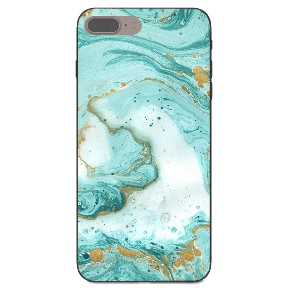 Синий зеленый мрамор трещина гранитный узор для Galaxy C5 C7 J1 J2 J3 J330 J5 J6 J7 J730 2017 Ace Core Duo
