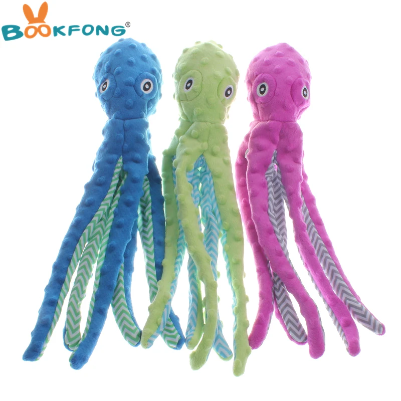 octopus dog toy plush