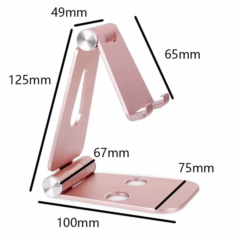 Supporti Pieghevoli Per Telefoni Cellulari Da Tavolo In Lega Di Alluminio Per Tablet Galaxy Note9/J8,Oppo F9 Pro,Zte Nubia Z18,Axon 9 Pro