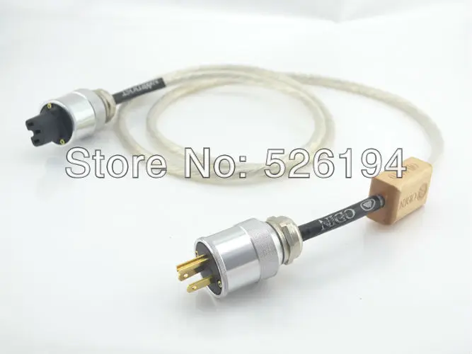 

Free shipping Odin Power cable US version power cord Odin power cable with Rhodium plated power plug connectors