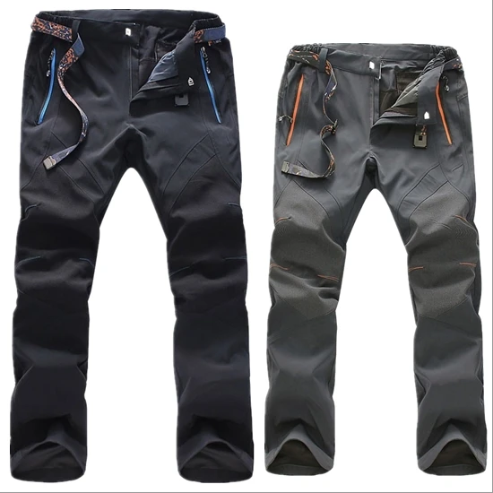 men windproof soft shell hiking sports trousers Quick dry pants outdoor