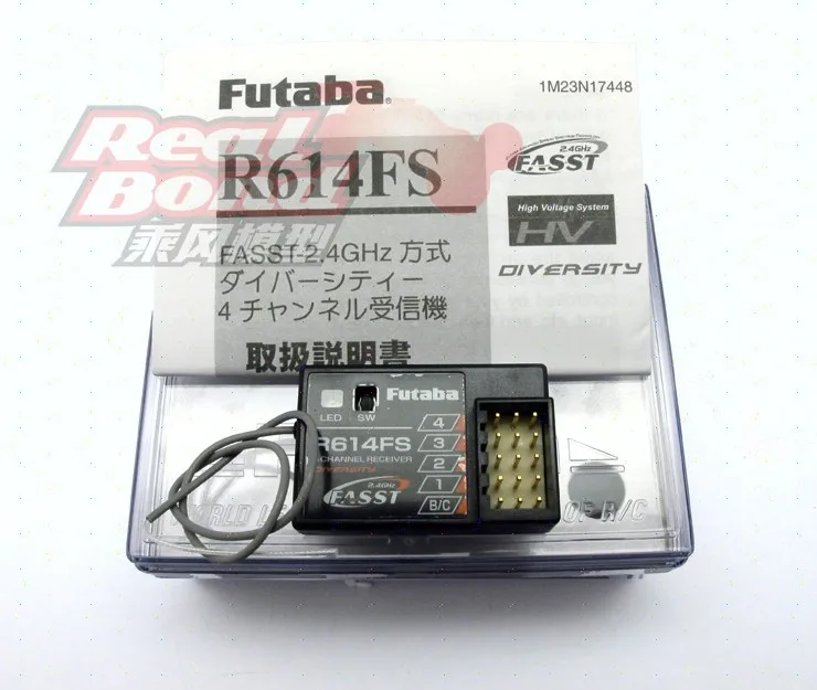 

Futaba 4 Channel 2.4GHz FASST Receiver RC Touring Car On Off Road #R614FS