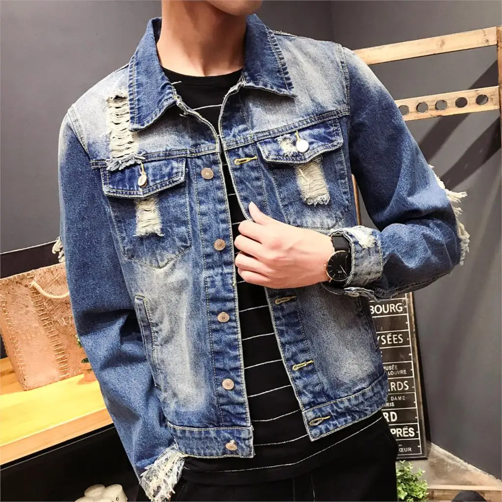 Pablo Kanye West Jacket Men Autumn Casual Denim Bomber Jacket Mens ...