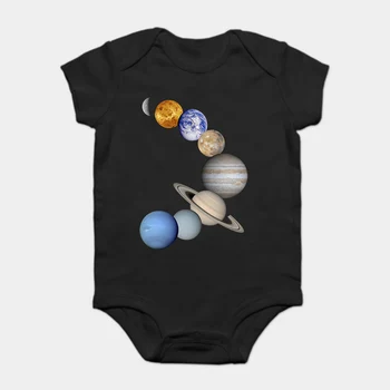 

Baby Onesie Baby Bodysuits kid t shirt For Graphic Solar System Planets Astronomy Kids For Men