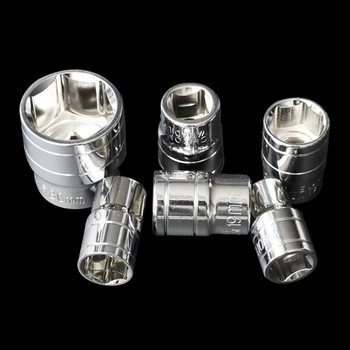 

1Pc 14mm-24mm Hexagon Ratchet Socket Wrench Head Sleeve Double End Mini Short Dismountable Torque