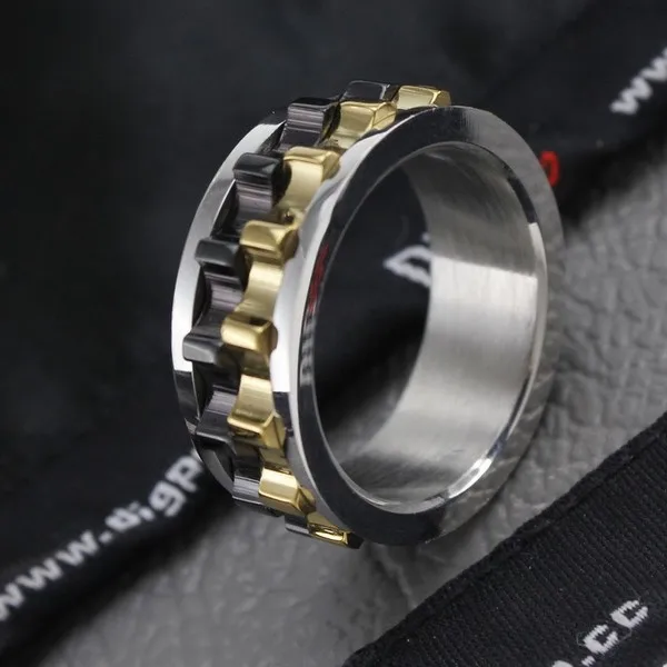 orsa jewels unique design men ring moveable gear 316l stainless steel charming ring for men wholesale otr15 - Gear Wedding Ring orsa jewels unique design men ring moveable gear 316l stainless steel charming ring for men wholesale otr15 - Gear Wedding Ring