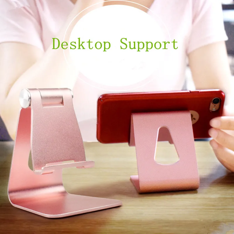 LLJQNB Aluminum Desktop Mobile Phone Holder Hand Free Desk Stand Cell