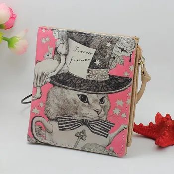 

Women Lady Wallets Purse Small PU Zipper Buckle Fashion For Credit ID Card Coin Money Holder AB@W3