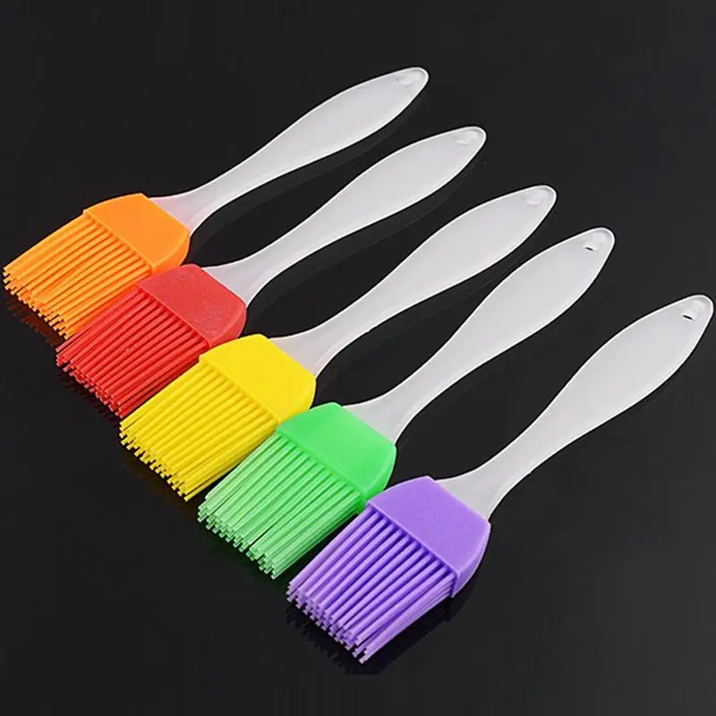 

Food Grade Silicone Brush with Sturdy PP Handle Dessert Mousse Chocolate Ice Cream Pastry Baking Tool Random Color