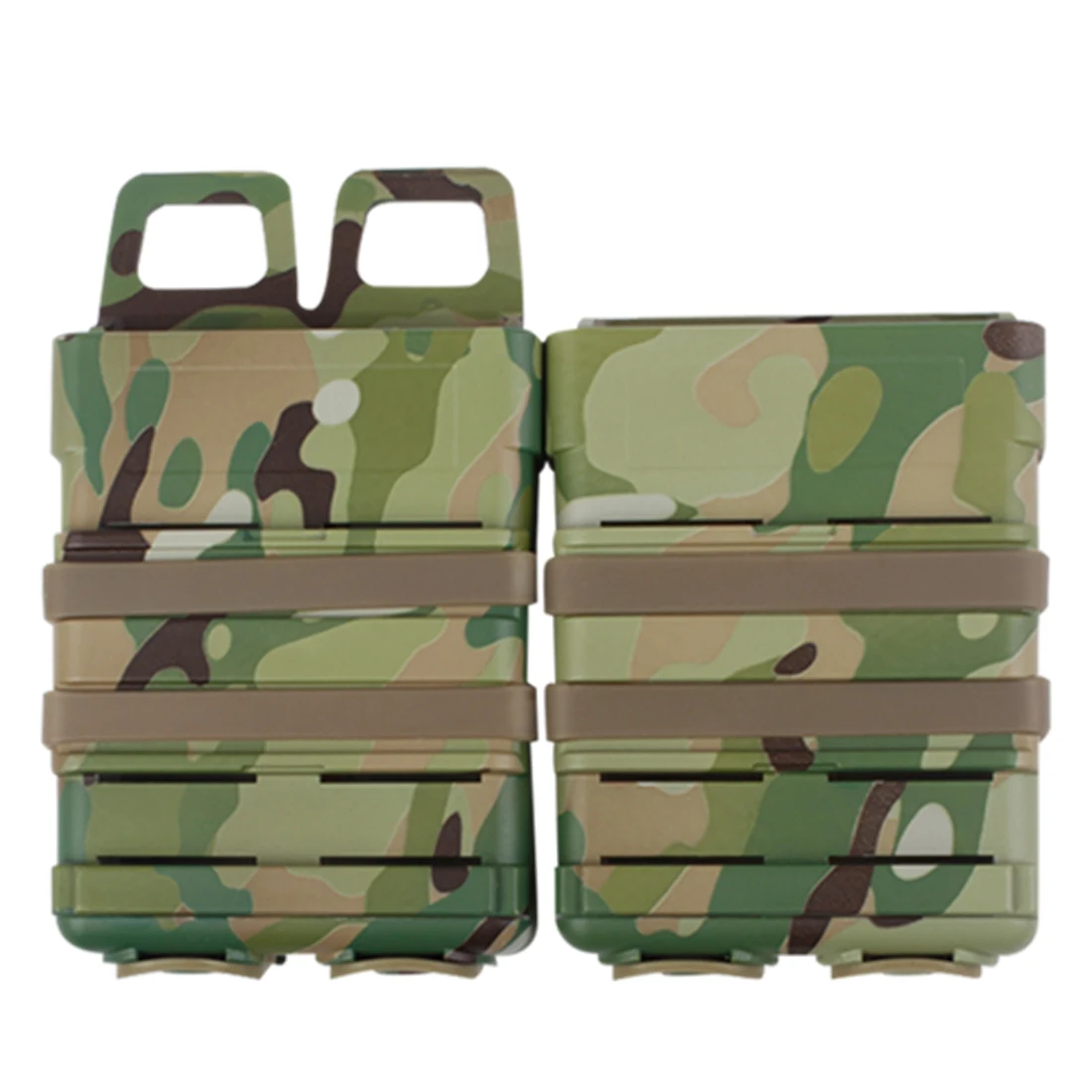 

2Pcs Tactical 5.56 Version WST Camouflage Fast Mag in Pouches Magazine Quick Pull Pouch for Outdoor Airsoft Hunting Waregame