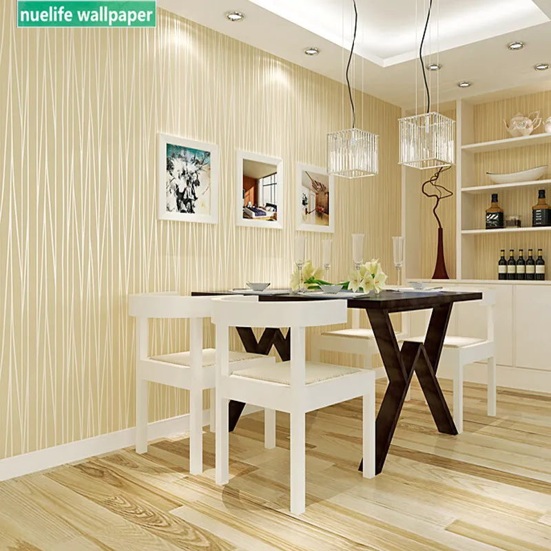 

Chinese style modern striped pattern non-woven study dining room bedroom living room kids room shop TV background wall paper
