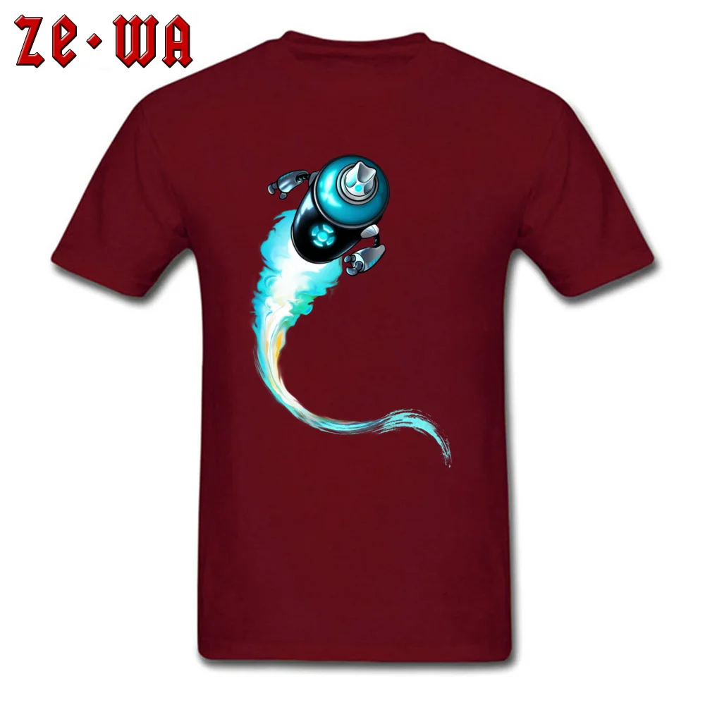  Man T-shirts RoboSpray Printed On Tees 100% Cotton Fabric O-Neck Short Sleeve Hip hop Clothing Shirt Summer/Autumn RoboSpray maroon