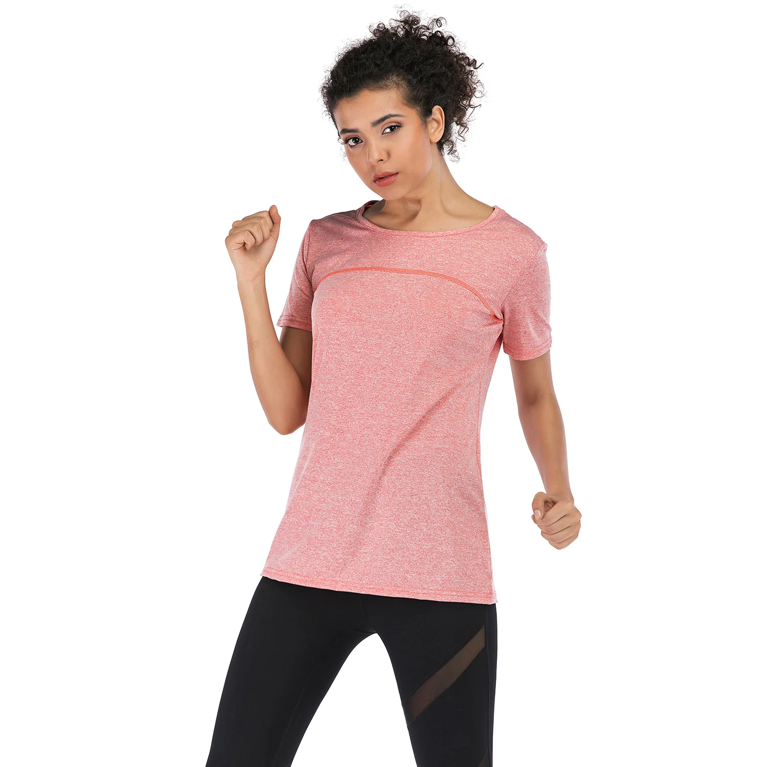 Woman Sports Top 2021 Women Short Sleeve T-shirt for Fitness Dry Fit Sport Shirt Women Yoga Gym Workout Top Large Plus Size xxl