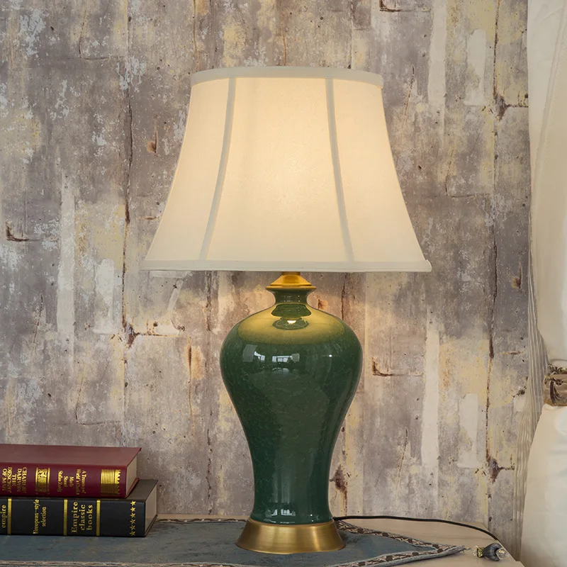 Bedroom vintage table lamp china living room Table Lamp for wedding decoration porcelain fashion table lamp (2)