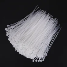 Attaches de câble en Nylon 3x1000/100mm blanc | Attaches de câble Standard auto-bloquant en plastique blanc pliable durables 150 pièces/lot