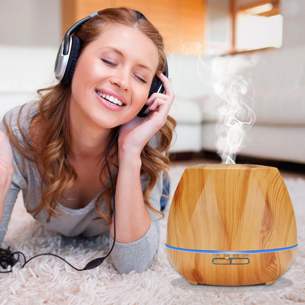 Diffuserlove 500ML Air HumidifierRemote Control Essential Oil Diffuser Humidificador Mist Maker LED Aroma Diffusor Aromatherapy