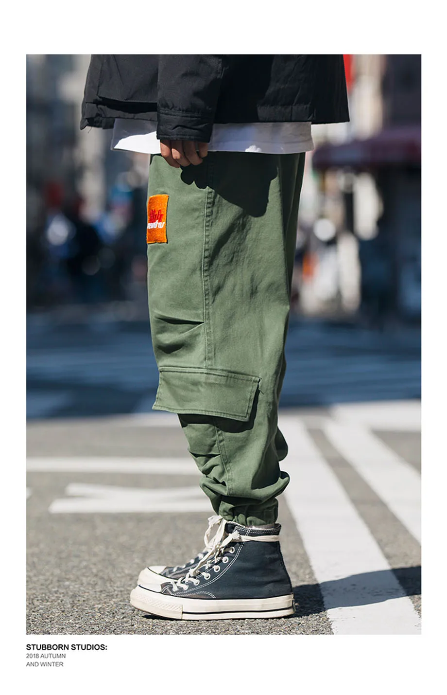 CHINISM цвет блок страйт брюки карго мужской Свободные шнурок карман Jogger брюки для девочек хип хоп Уличная длинные мотобрюки