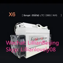 Fusion Silicon x6 860M scrypt miner 860MH/s mining LTC DBG XVG coin plus PSU источник питания