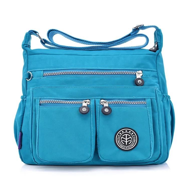 JINQIAOER женские сумки нейлоновые сумки через плечо сумки-мессенджеры брендовые дизайнерские женские сумки через плечо Bolsa - Цвет: Небесно-голубой