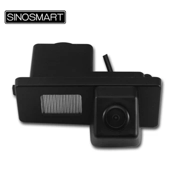 

SINOSMART In Stock Car Rear View Parking Backup Camera for Ssangyong Korando REXTON W Kyron Install in Number Plate Light Hole