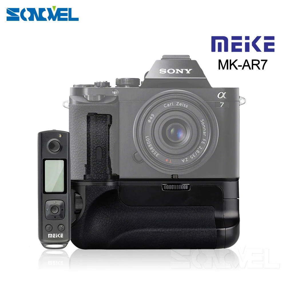 Meike MK-AR7 2.4G Wireless Remote System Vertical Battery Grip hand pack for Sony A7/A7R/A7S NP-FW50 as VG-C1EM Meike MK-AR7 2.4G Wireless Remote System Vertical Battery Grip hand pack for Sony A7/A7R/A7S NP-FW50 as VG-C1EM
