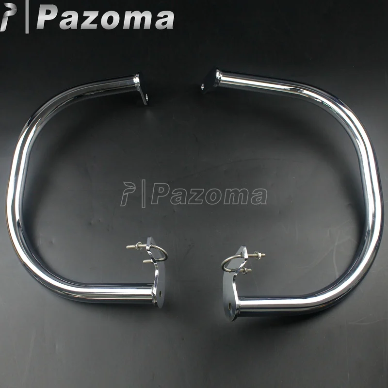 Chrome Motorcycle 11/4" Engine Guard Highway Crash Bar For Honda