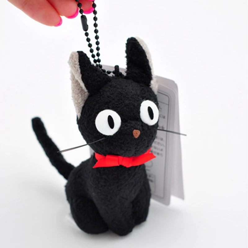 日本アニメ魔女の宅急便黒猫ぬいぐるみかわいい猫小さなぬいぐるみペンダントkeycahin Keycahin Aliexpress